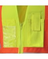 Pioneer woman yellow high-visibility safety vest, class 2, level 2, 9 pockets, sold individually