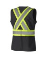 Pioneer woman 139BK black safety vest, class 1, level 2, 9 pockets, sold individually