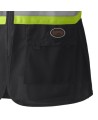 Pioneer woman 139BK black safety vest, class 1, level 2, 9 pockets, sold individually