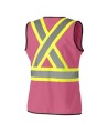 Pioneer woman 139PK pink safety vest, class 1, level 2, 9 pockets, sold individually