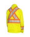 Manteau de sécurité routière Pioneer jaune haute visibilité pour femme classe 2, niveau 2, XS à 3XL