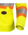 Pioneer woman yellow high-visibility safety jacket, class 2, level 2, 5 pockets, front zip