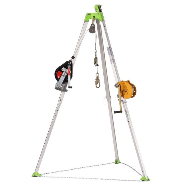 Confined Space Kit: Tripod, 3-Way 60' (18 M) WINCH, 65'