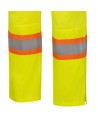 Women's yellow safety overalls for road safety, breathable, with reflective stripes, Pioneer model 6000W