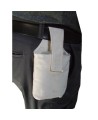 Denim fire pouch that holds a bottle of ABC powder (EX225)