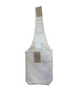 Denim fire pouch that holds a bottle of ABC powder (EX225)