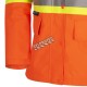 Women's high-visibility orange waterproof jacket, Pioneer model 5626W, reflective tape, sizes XS to 4XL