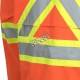 Women's high-visibility orange waterproof jacket, Pioneer model 5626W, reflective tape, sizes XS to 4XL