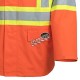 Men's high-visibility orange waterproof jacket, Pioneer model 5626, reflective tape, sizes S to 5XL