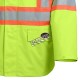 High-visibility yellow waterproof coat, Pioneer model 5628, reflective tape, size S to 5XL