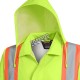 High-visibility yellow waterproof coat, Pioneer model 5628, reflective tape, size S to 5XL