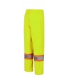 Women's high-visibility yellow waterproof pant, Pioneer model 5629W, reflective tape, sizes XS to 4XL