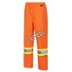 Women's high-visibility orange waterproof pant, Pioneer model 5627W, reflective tape, sizes XS to 4XL