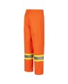 Women's high-visibility orange waterproof pant, Pioneer model 5627W, reflective tape, sizes XS to 4XL