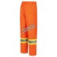 Women's high-visibility orange waterproof pant, Pioneer model 5627W, reflective tape, sizes XS to 4XL