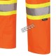 Women's high-visibility orange waterproof pant, Pioneer model 5627W, reflective tape, sizes XS to 4XL