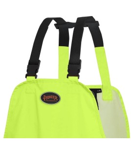 Salopette imperméable jaune en polyester-polyuréthane 300 D avec bandes réfléchissantes, Pioneer 5629