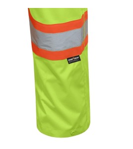 Salopette imperméable jaune en polyester-polyuréthane 300 D avec bandes réfléchissantes, Pioneer 5629