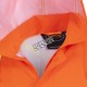 High-visibility orange waterproof long coat, Pioneer model 5630, reflective stripe, size S to 5XL