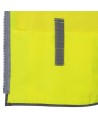 Veste d’arpenteur haute visibilité jaune fluorescente, à bandes rétroréfléchissantes argentées et jaune fluorescentes