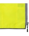 High-visibility yellow surveyor vest with 12 pockets class 2 level 2