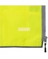 Veste d’arpenteur haute visibilité jaune fluorescente, à bandes rétroréfléchissantes argentées et jaune fluorescentes