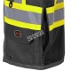 Low-visibility black surveyor vest with 12 pockets class 1 level 2, Pioneer 6671