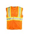 Ground Force flame-retardant traffic vest, orange, 5-point detachable, sold individually