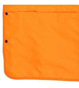 Pioneer men's high-visibility orange 6692 surveyor's vest, 150 denier woven twill, 16 pockets