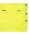 Pioneer men's high-visibility yellow 6693 surveyor's vest, 150 denier woven twill, 16 pockets