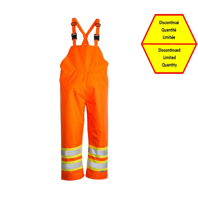 Viking Hi-Viz orange Open Road® 150D polyester pants with silver stripes, CSA Z96-09, Class 2, Level 2 compliant (S to 5XL)