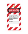 French DANGER NE PAS OPÉRER label, maintenance, 3-3/8 X 5-3/4 in, sold in packs of 25