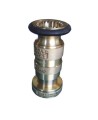 Brass NPSH female threaded nozzle with adjustable stream for 1.5" diameter fire hose