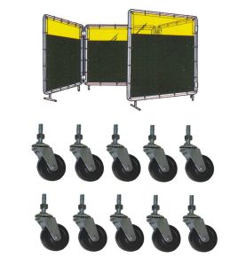 Casters for portable welding screen (4 units)