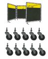 Casters for portable welding screen (4 units)