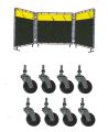 Casters for portable welding screen (4 units)