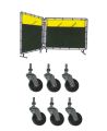 Casters for portable welding screen (4 units)