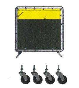 Casters for portable welding screen (4 units)