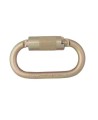 Semi-automatic, self-locking, oval-shaped carabiner. 11 mm opening, withstands a force of 5620 lbs (25 kN). Sold individually