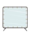 Welding screen, yellow translucent vinyl, choice of number of panels and sizes