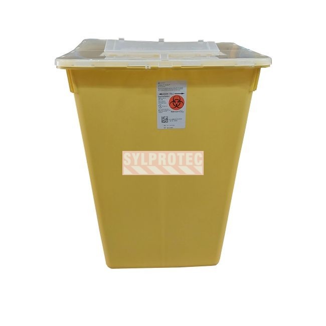 General purpose large volume sharp waste containers, 37.8 liters (10 US gallons).