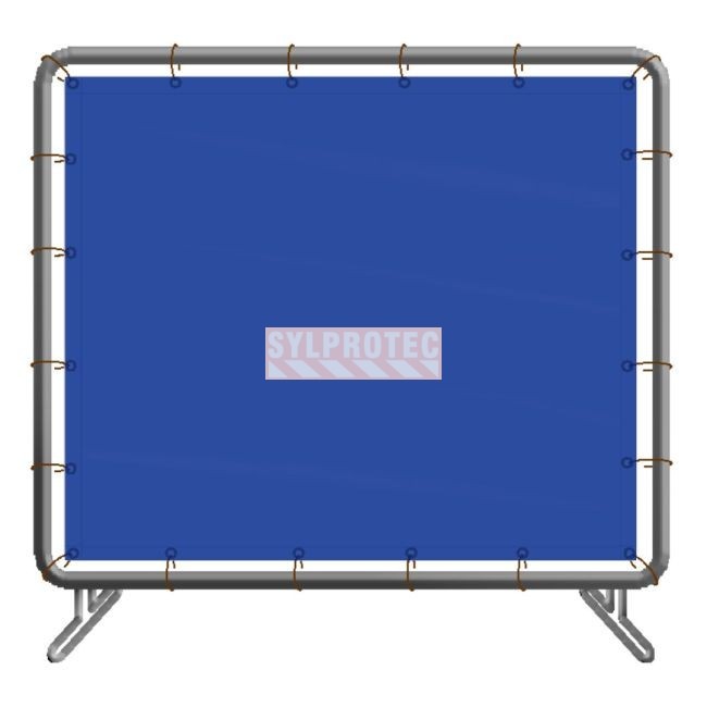 Welding screen, blue translucent vinyl, choice of number of panels and sizes