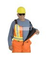 Pioneer men's winter 100% waterproof orange-black polyester polyurethanes overall with reflective stripes