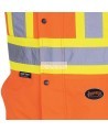 Pioneer men's winter 100% waterproof orange-black polyester polyurethanes overall with reflective stripes