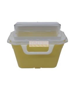 General purpose sharp waste containers with wall brackets, 5.1 L (1.3 gallon).