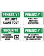 Affiches OSHA sécurité et premiers soins